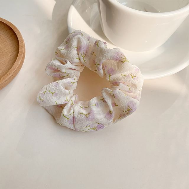 Floral Print Scrunchie mySite