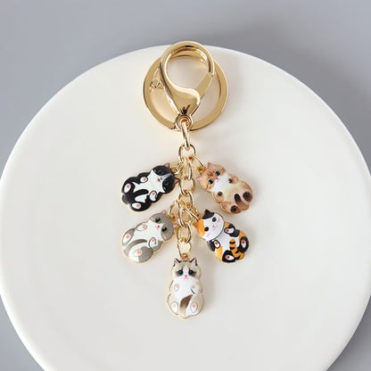 Japanese Cartoon-Cat Key Ring / Bag Charm SpreePicky