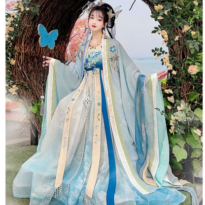 Traditional Chinese Floral Print Costume Set SpreePicky