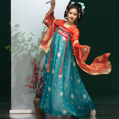 Traditional Chinese Print Costume Set SpreePicky