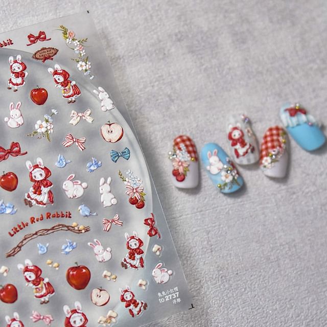 Rabbit Nail Art Stickers SpreePicky