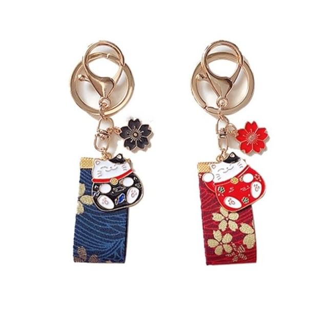 Japanese Lucky-Cat Key Ring / Bag Charm SpreePicky