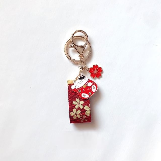 Japanese Lucky-Cat Key Ring / Bag Charm SpreePicky