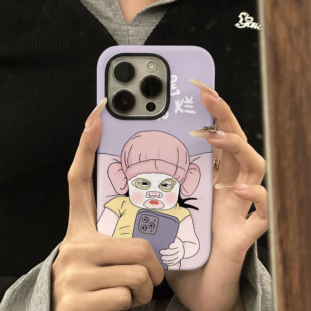 Cartoon Phone Case - iPhone 15 Pro Max / 15 Pro / 15 Plus / 15 / 14 Pro Max / 14 Pro / 14 Plus / 14 / 13 Pro Max / 13 Pro / 13 / 13 mini / 12 Pro Max / 12 Pro / 12 / 12 mini / 11 Pro Max / 11 Pro / 11 SpreePicky