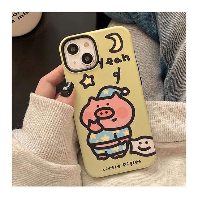 Pig Phone Case - iPhone 15 Pro Max / 15 Pro / 15 Plus / 15 / 14 Pro Max / 14 Pro / 14 Plus / 14 / 13 Pro Max / 13 Pro / 13 / 13 mini / 12 Pro Max / 12 Pro / 12 / 12 mini / 11 Pro Max / 11 Pro / 11 SpreePicky