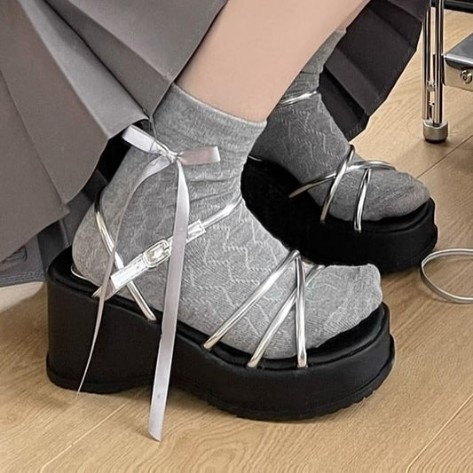 Platform Wedge Heel Ankle Strap Sandals SpreePicky