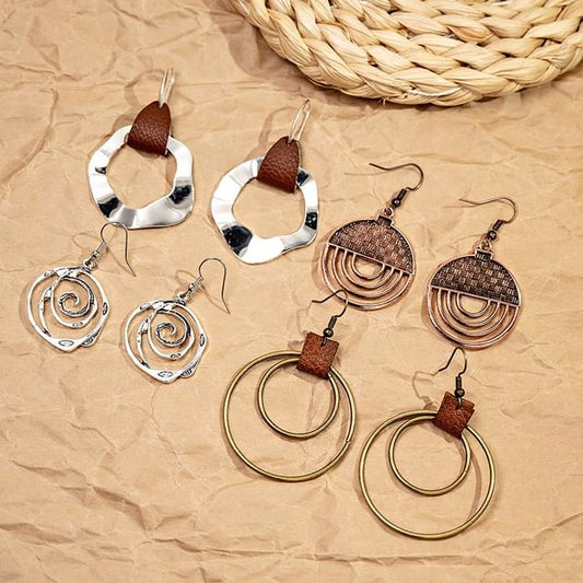 Metal Drop Hook Earring SpreePicky