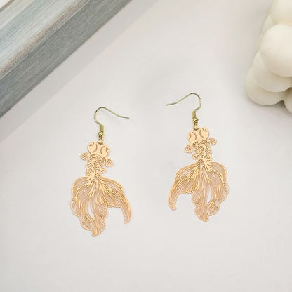 Goldfish Drop Hook Earring SpreePicky