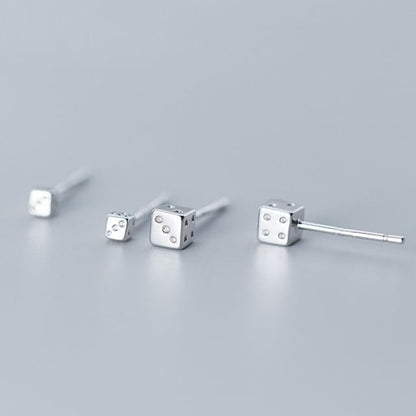 Dice S925 Sterling Silver Stud Earring (Various Designs) SpreePicky