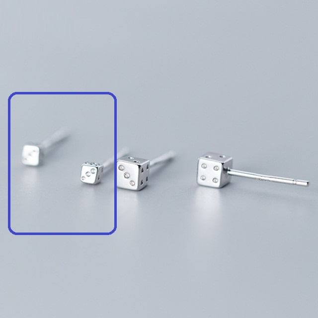 Dice S925 Sterling Silver Stud Earring (Various Designs) SpreePicky