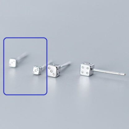 Dice S925 Sterling Silver Stud Earring (Various Designs) SpreePicky