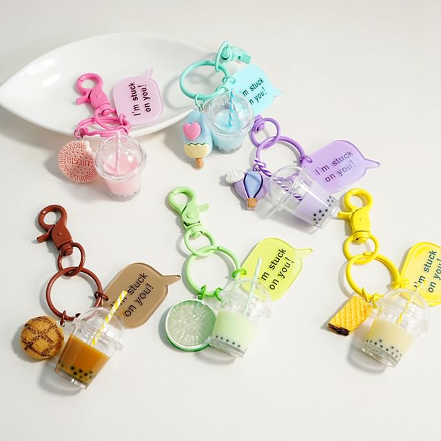 Bubble Milk-Tea Bag Charm / Key Ring SpreePicky