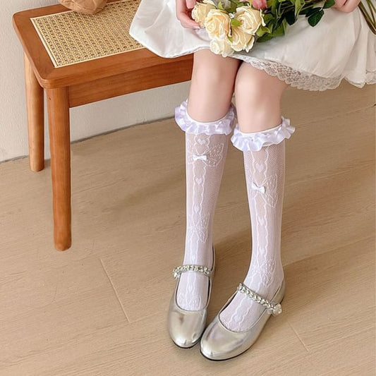 Bow Print Ruffle Socks mySite