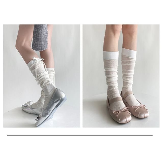 Ribbon Accent Socks / Set SpreePicky