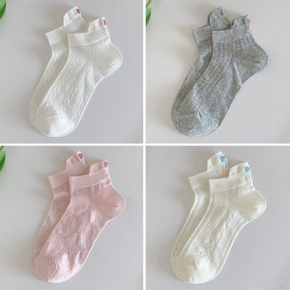 Bow Embroidery Socks Set SpreePicky