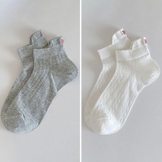 Bow Embroidery Socks Set SpreePicky