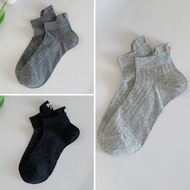 Bow Embroidery Socks Set SpreePicky