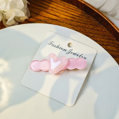 Heart Resin Hair Clip SpreePicky