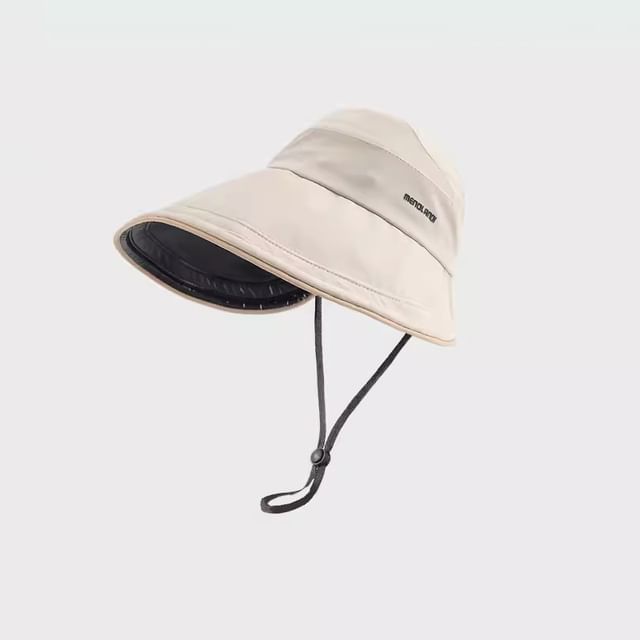 Lettering Embroidered Open Top Sun Hat SpreePicky