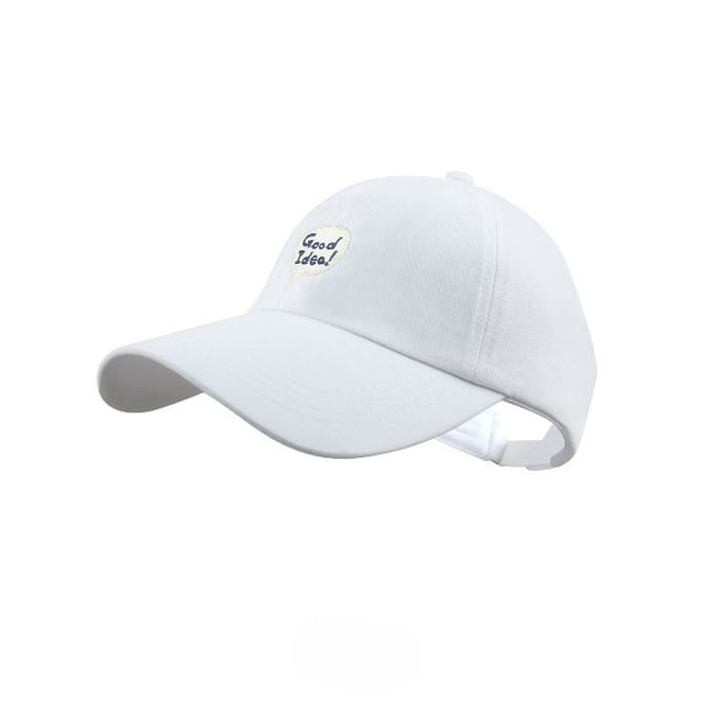 Lettering Embroidered Open Top Baseball Cap SpreePicky