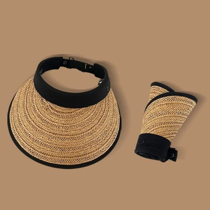 Straw Hat With Wide Brim SpreePicky