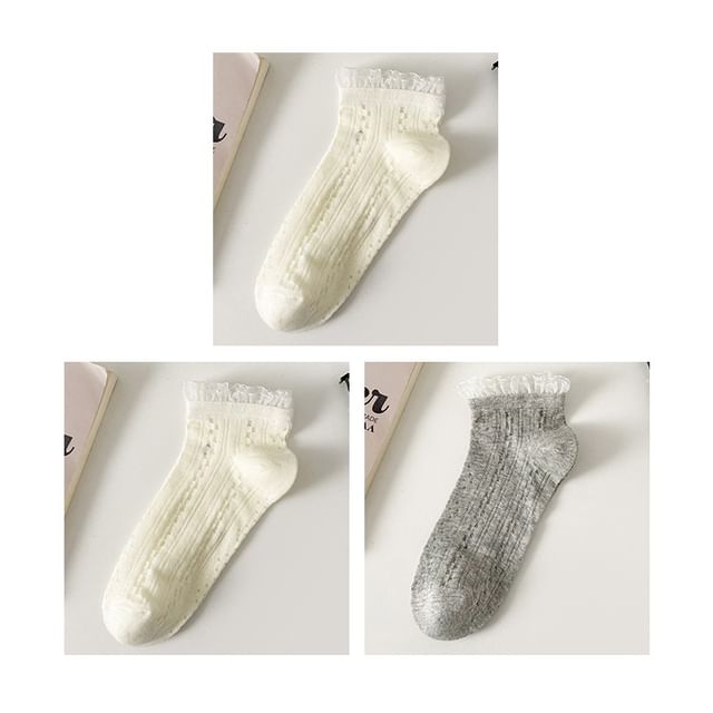 Lace Trim Socks Set SpreePicky