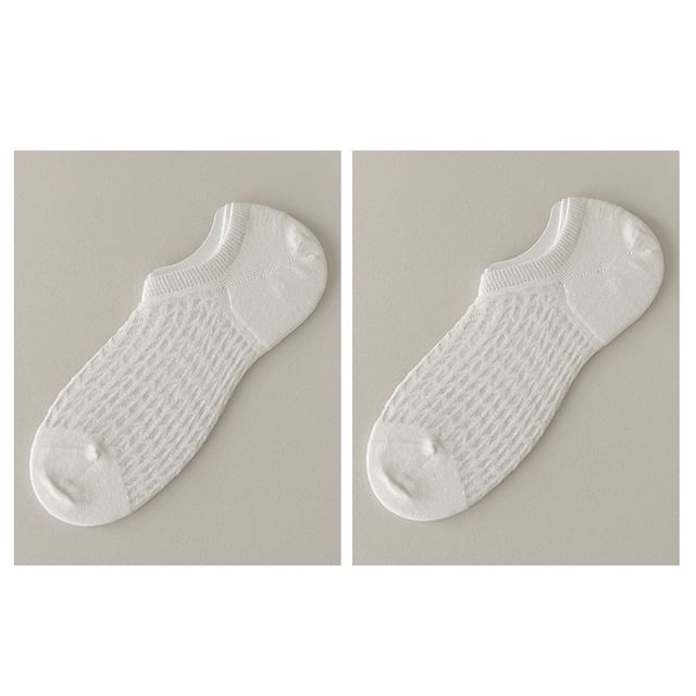 Plain No Show Socks Set SpreePicky