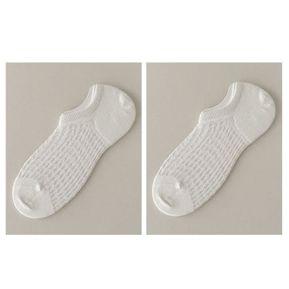 Plain No Show Socks Set SpreePicky