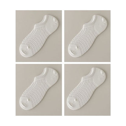 Plain No Show Socks Set SpreePicky