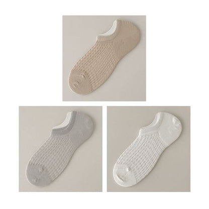 Plain No Show Socks Set SpreePicky