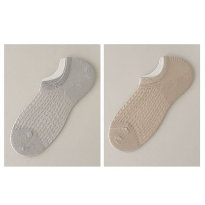 Plain No Show Socks Set SpreePicky