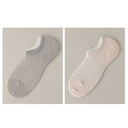 Plain No Show Socks Set SpreePicky