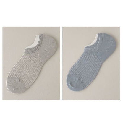 Plain No Show Socks Set SpreePicky