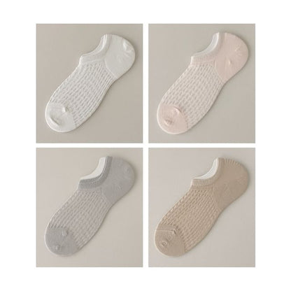 Plain No Show Socks Set SpreePicky