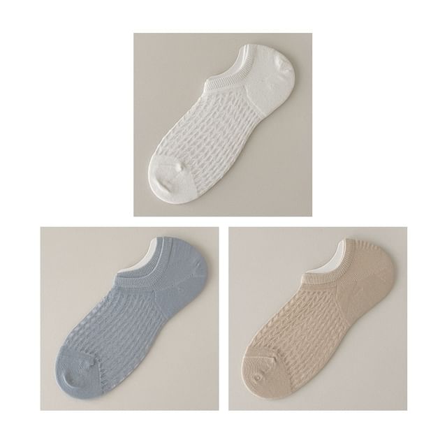 Plain No Show Socks Set SpreePicky