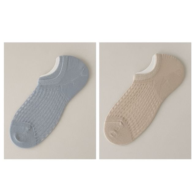 Plain No Show Socks Set SpreePicky