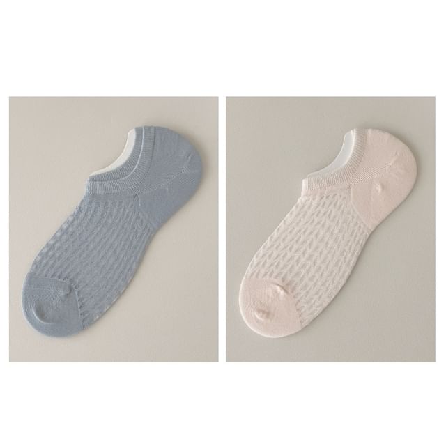 Plain No Show Socks Set SpreePicky