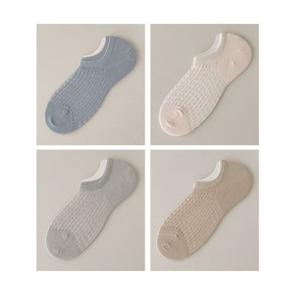 Plain No Show Socks Set SpreePicky