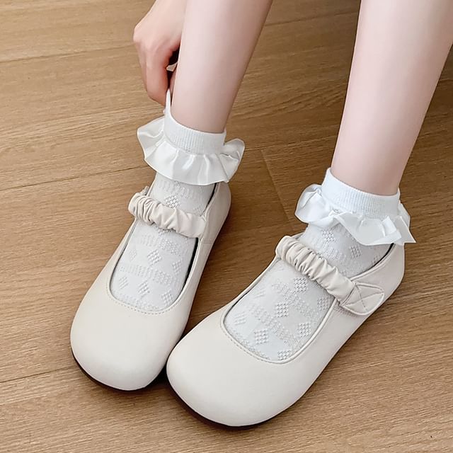 Ruffle Trim Socks SpreePicky