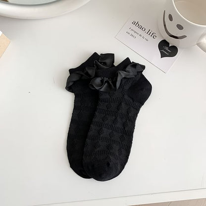 Ruffle Trim Socks SpreePicky