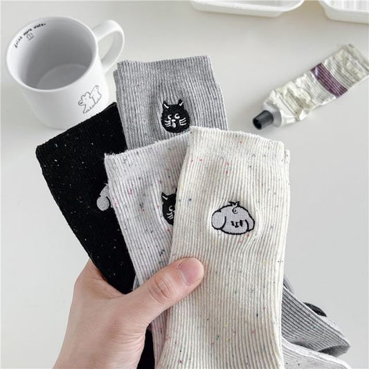 Dog Embroidered Socks SpreePicky