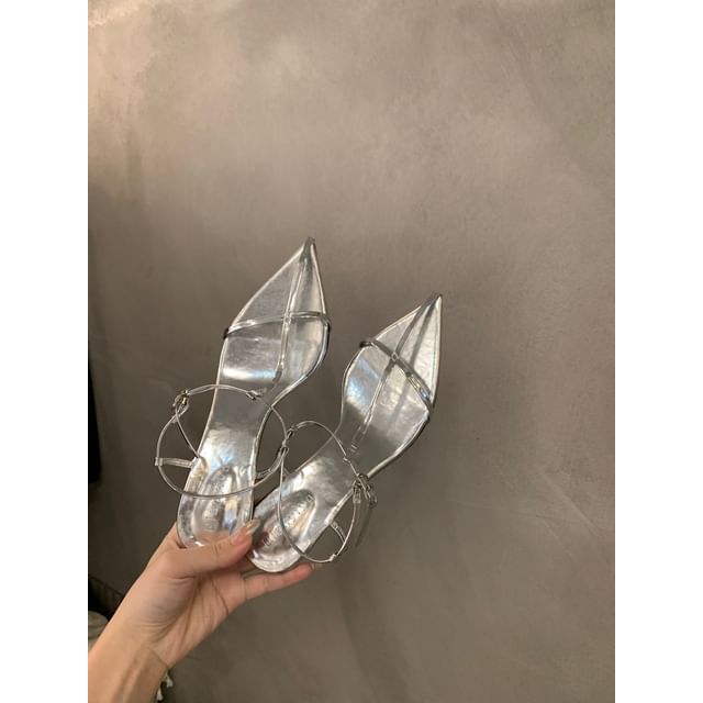 Slingback Kitten Heel Sandals SpreePicky