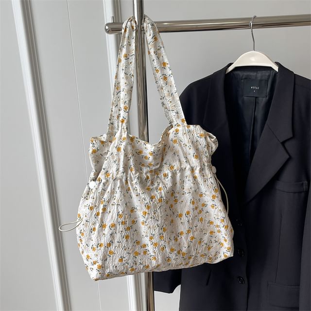 Floral Drawstring Shopper Bag / Neckerchief / Set mySite