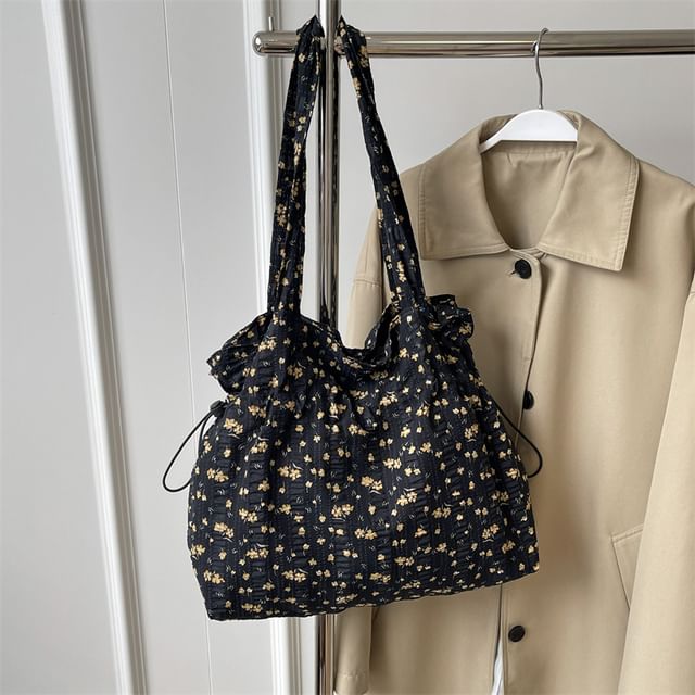 Floral Drawstring Shopper Bag / Neckerchief / Set mySite