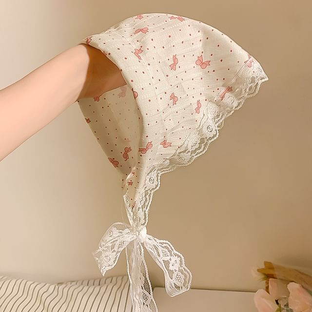 Lace Trim Headscarf SpreePicky