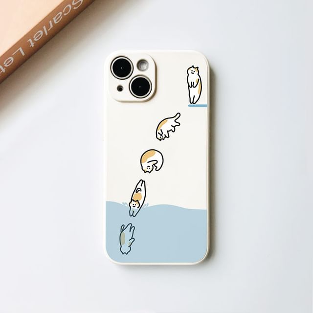 Cat Phone Case - iPhone 15 Pro Max / 15 Pro / 15 Plus / 15 / 14 Pro Max / 14 Pro / 14 Plus / 14 / 13 Pro Max / 13 Pro / 13 / 13 mini / 12 Pro Max / 12 Pro / 12 / 12 mini / 11 Pro Max / 11 Pro / 11 SpreePicky