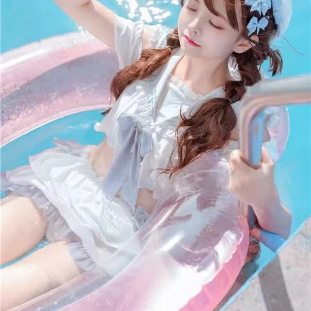 Set: Lolita Sailor Collar Swim Top + Swim Skirt mySite