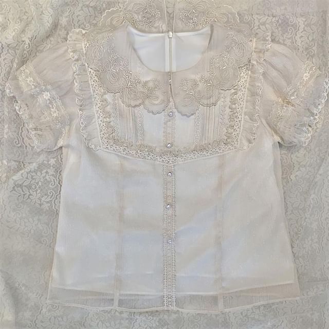 Lolita Lace Trim Blouse (Various Designs) mySite