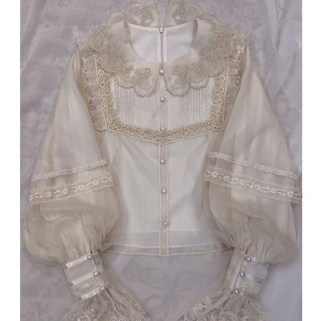 Lolita Lace Trim Blouse (Various Designs) mySite