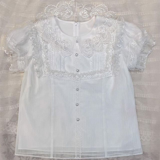 Lolita Lace Trim Blouse (Various Designs) mySite